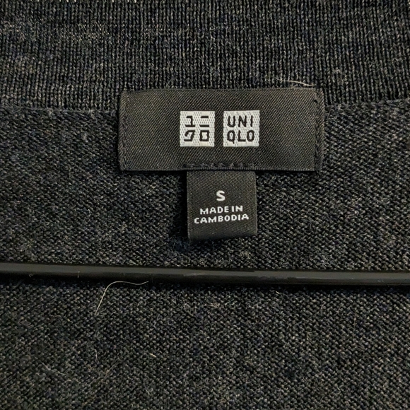 Uniqlo Merino Wool Mens Cardigan S - Picture 3 of 4